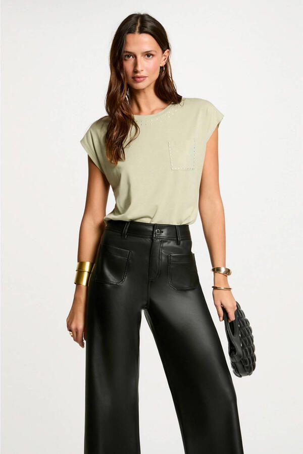 Morgan top lichtgroen - Foto 3