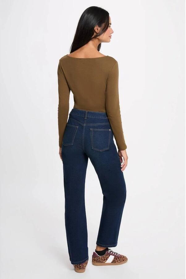 Morgan top met cut-out kakigroen - Foto 3