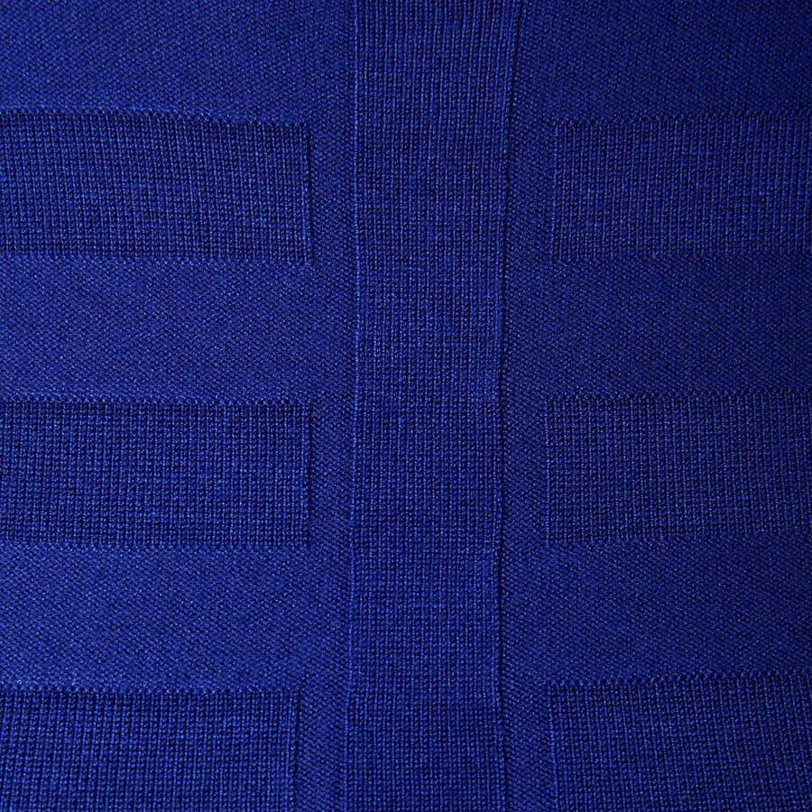 Morgan top met ingebreid patroon blauw - Foto 2