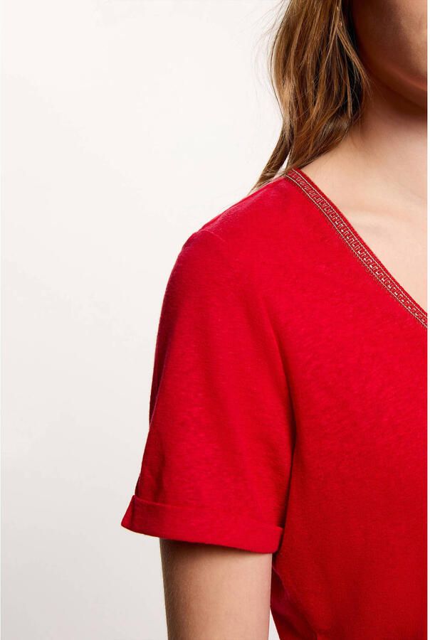 Morgan top met linnen rood - Foto 2