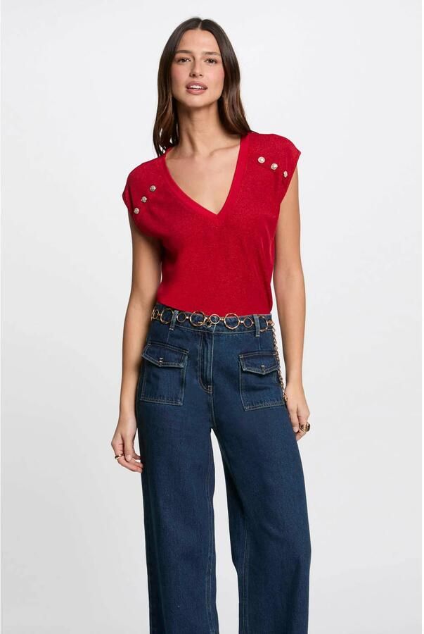 Morgan top met lurex - Foto 3