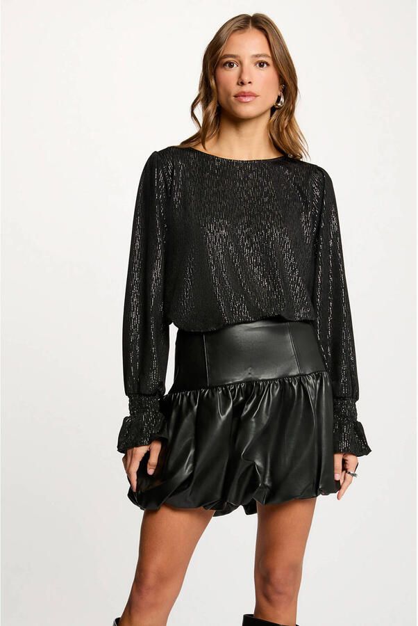 Morgan top zwart met glitter