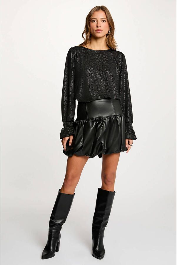 Morgan top zwart met glitter - Foto 2