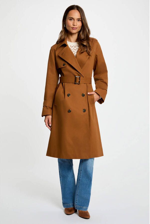 Morgan trenchcoat cognac