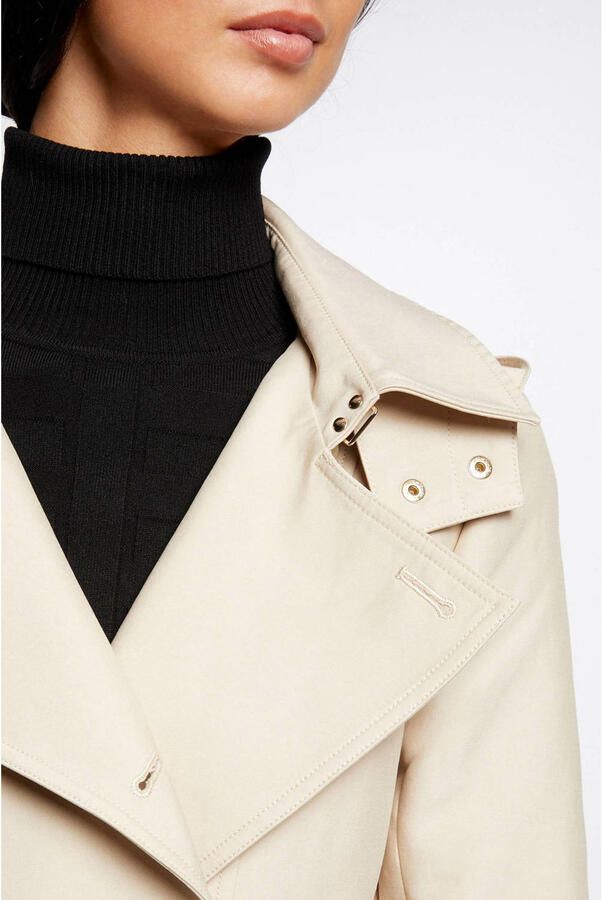 Morgan trenchcoat jas met ceintuur ecru - Foto 3