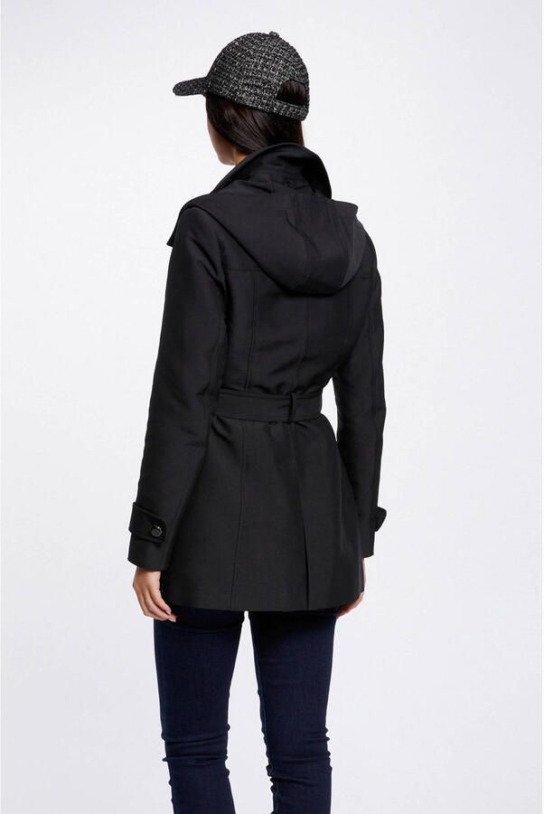 Morgan trenchcoat jas met ceintuur zwart - Foto 3