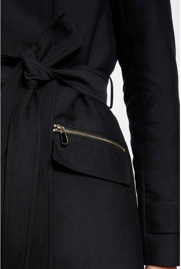 Morgan trenchcoat jas met ceintuur zwart