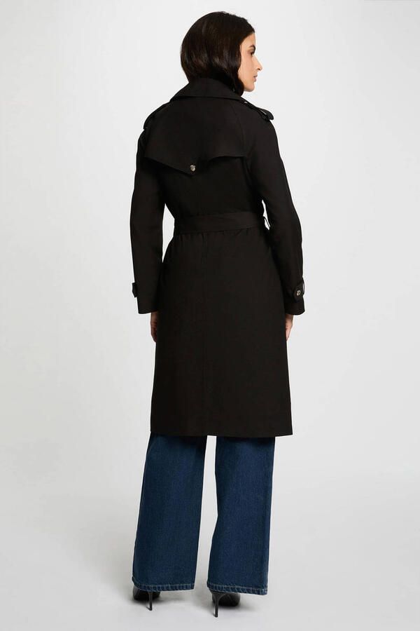 Morgan trenchcoat met ceintuur zwart - Foto 2