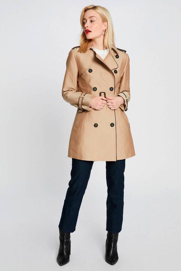 Morgan trenchcoat tussen beige