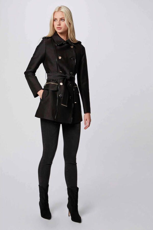 Morgan trenchcoat zomer met ceintuur zwart - Foto 2