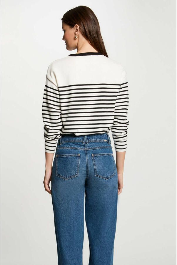 Morgan trui ecru fijn gebreid - Foto 3