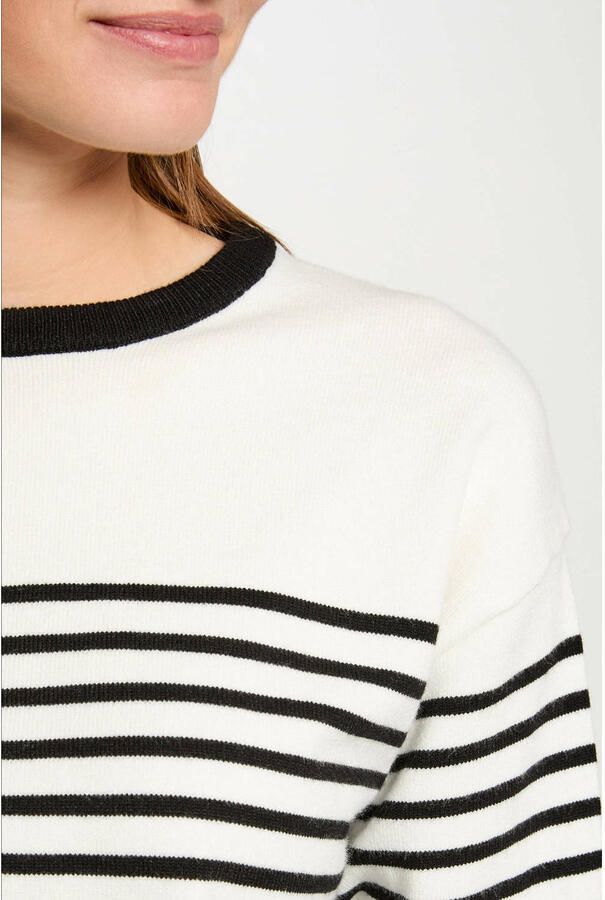 Morgan trui ecru fijn gebreid