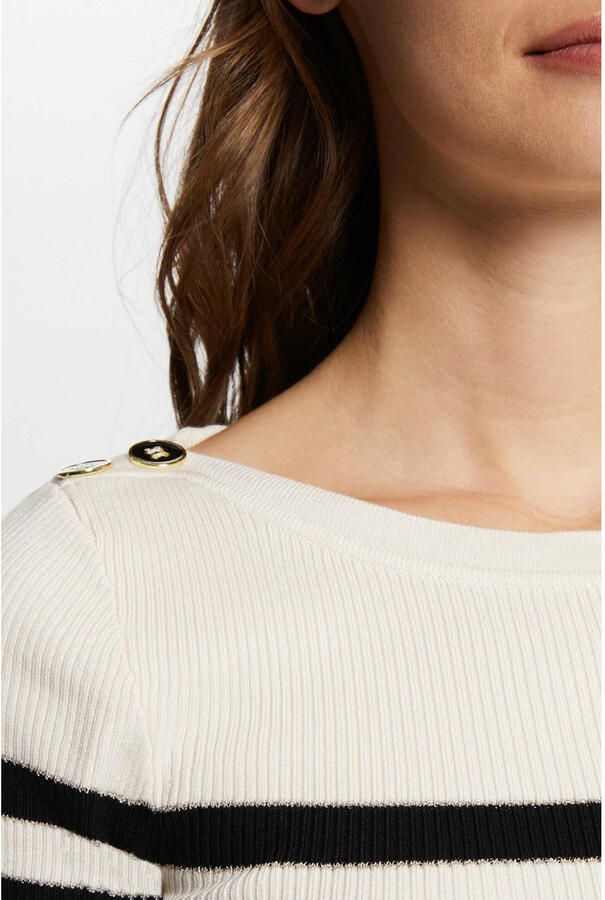 Morgan trui ecru fijn gebreid