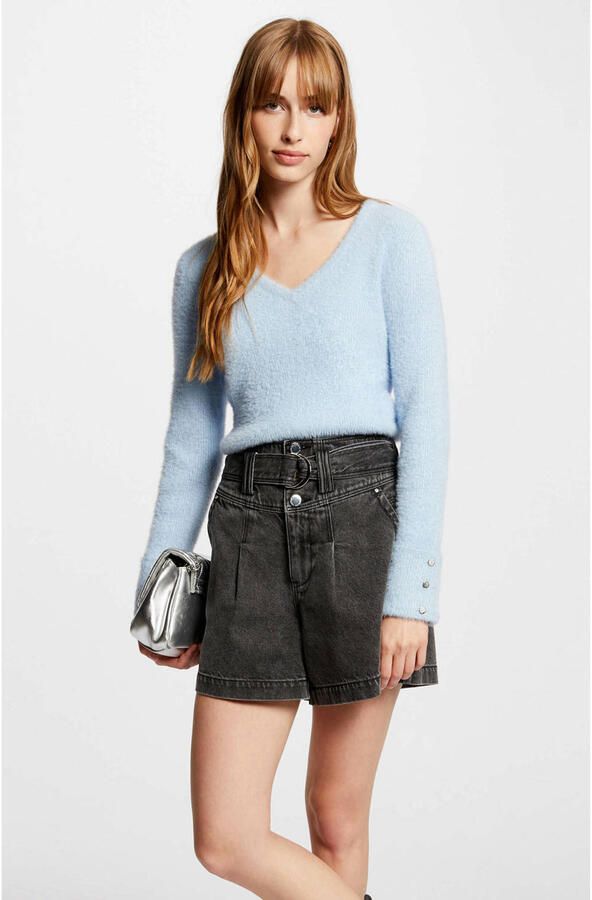 Morgan trui fijn gebreid lichtblauw - Foto 3