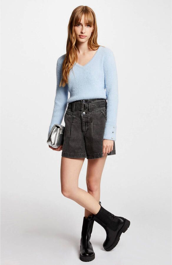 Morgan trui fijn gebreid lichtblauw - Foto 1