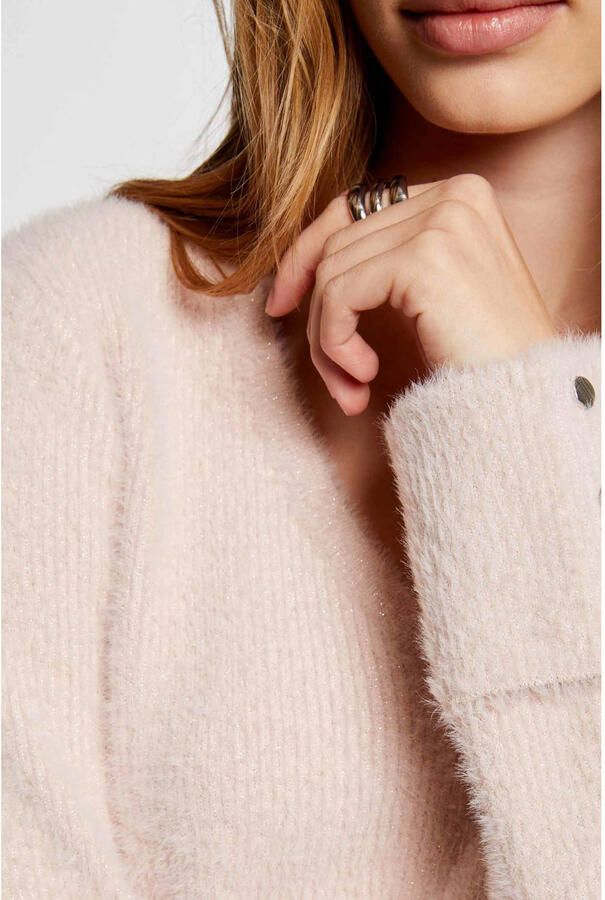 Morgan trui fijn gebreid lichtroze - Foto 1