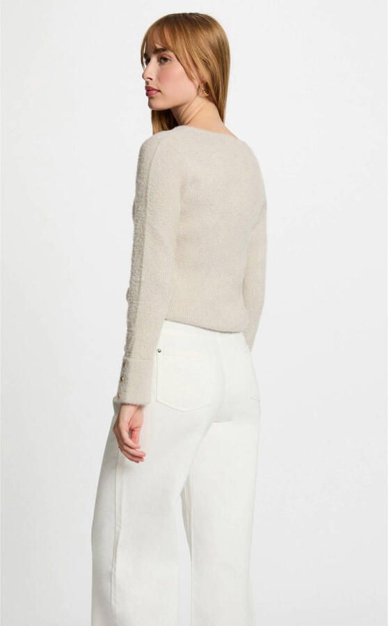 Morgan trui fijn gebreid zand - Foto 2