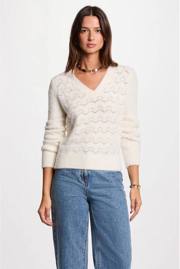 Morgan trui ivoor - Foto 3