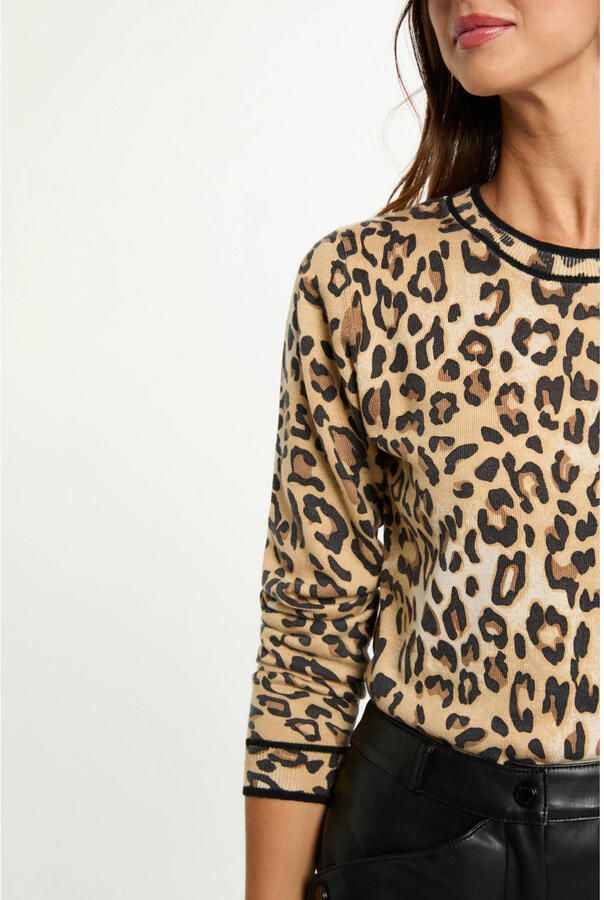 Morgan trui met wol beige - Foto 2