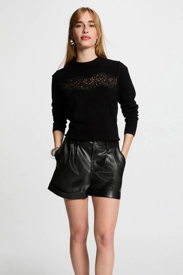 Morgan trui zwart fijn gebreid - Foto 2