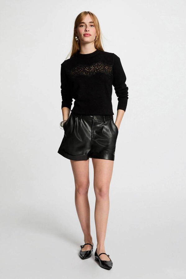 Morgan trui zwart fijn gebreid - Foto 1