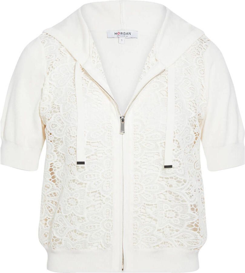 Morgan vest ivoor broderie - Foto 2