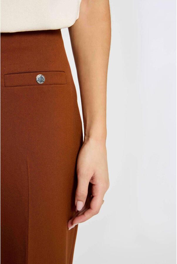 Morgan wide leg high waist cargobroek cognac - Foto 2