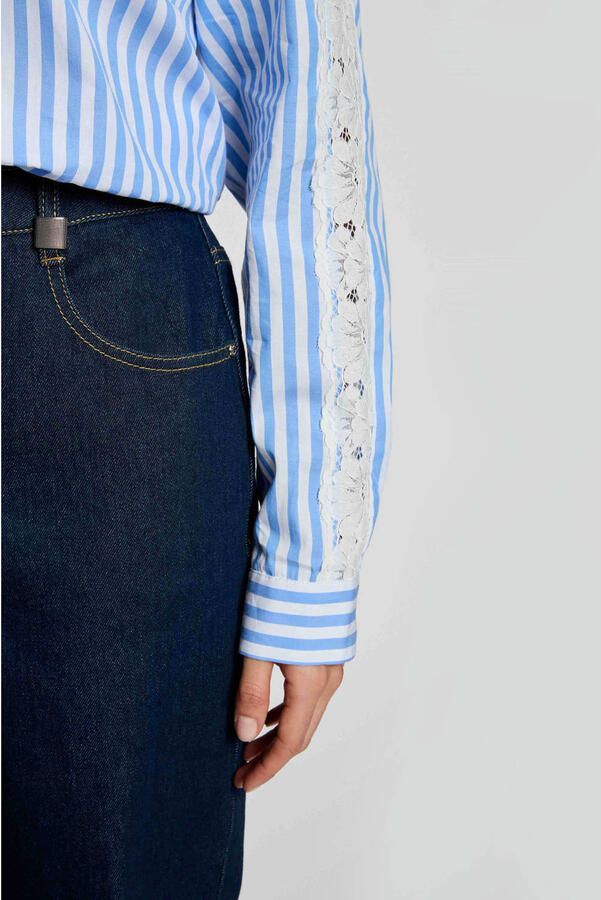 Morgan wide leg jeans dark blue - Foto 2