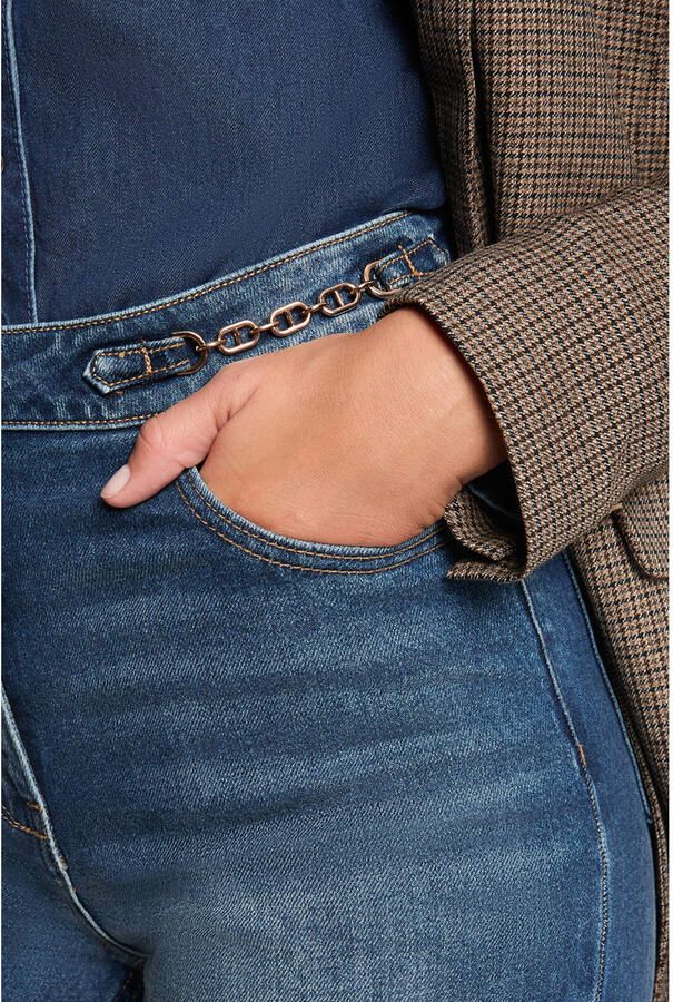 Morgan wide leg jeans medium blue denim - Foto 2