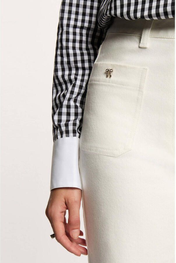 Morgan wide leg jeans wit - Foto 2