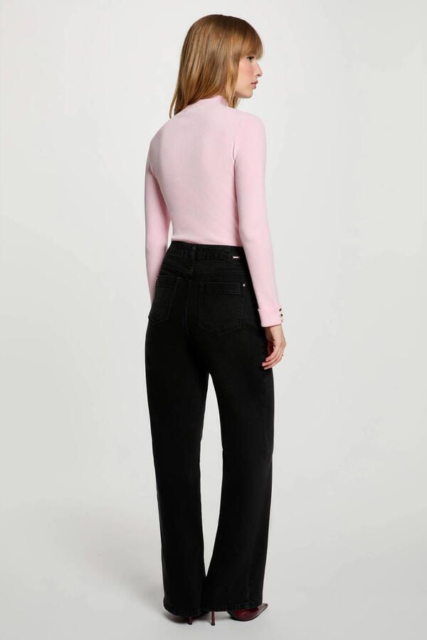Morgan wide leg jeans zwart - Foto 3