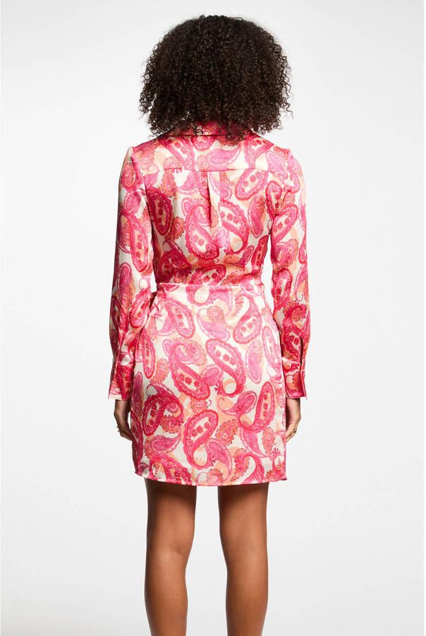 Morgan wikkel- overslagjurk roze - Foto 2