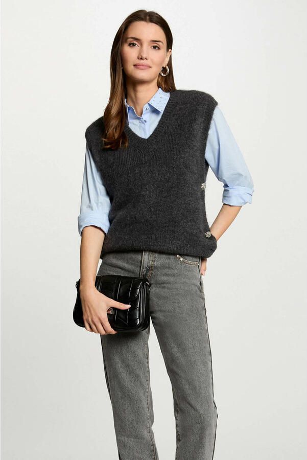 Morgan wollen spencer antraciet