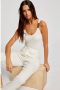 Morgan ribgebreide top offwhite - Thumbnail 1