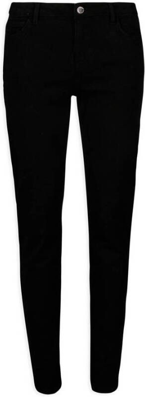 Morgan slim fit broek zwart