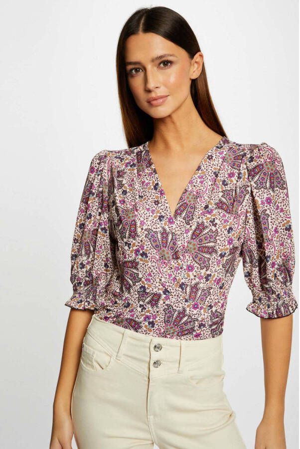 Morgan top met all over print multi