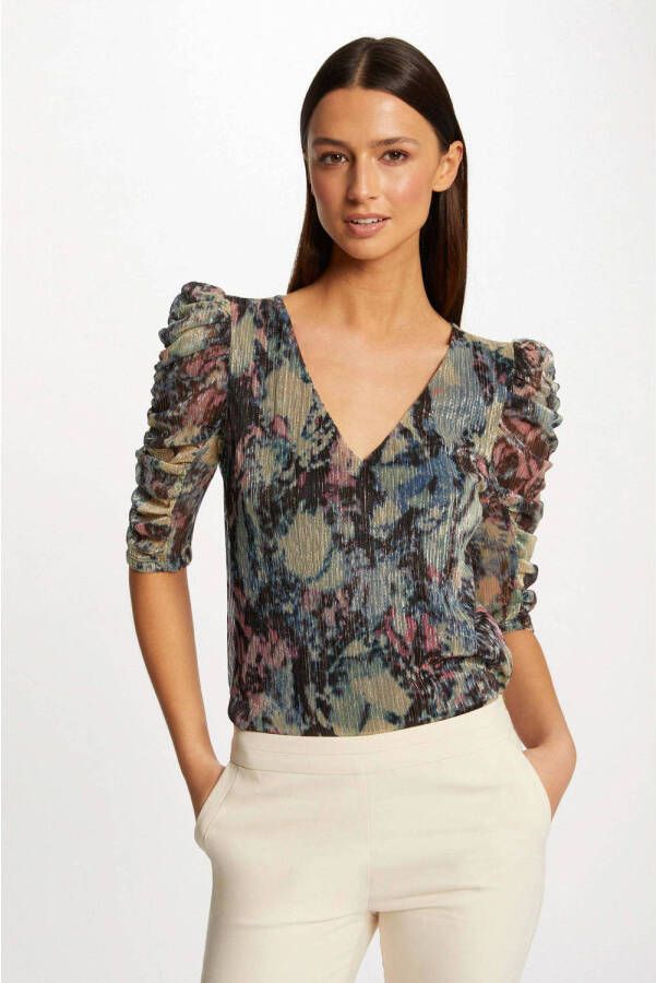 Morgan top met all over print multi