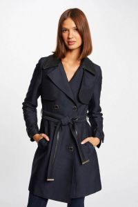 Morgan trenchcoat jas met ceintuur donkerblauw