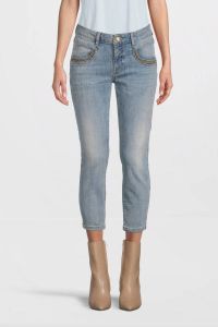Mos Mosh cropped high waist slim fit jeans Naomi Ida light blue denim