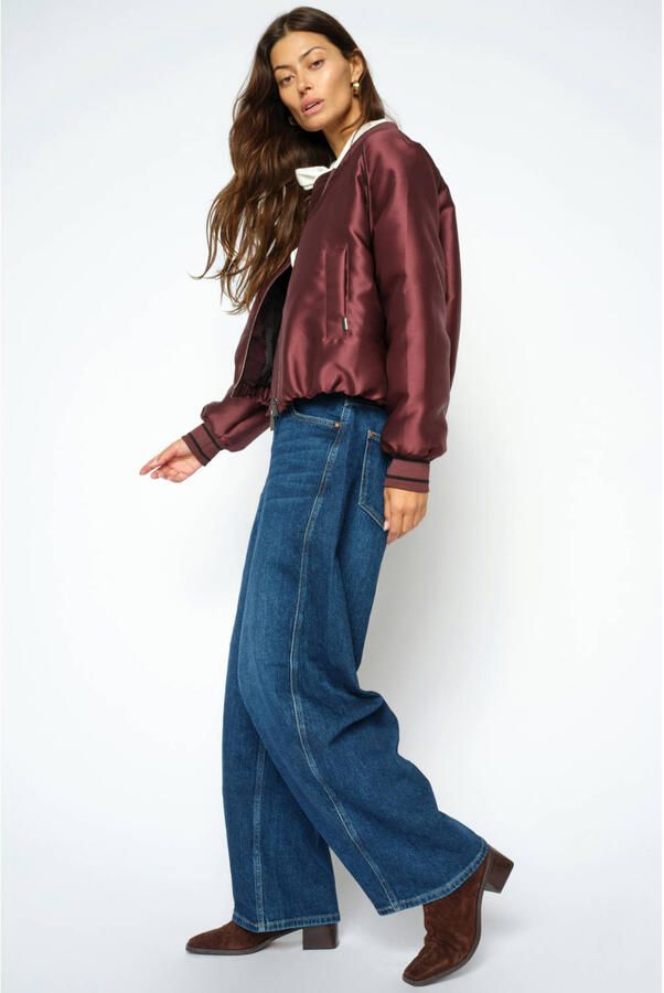 Mos Mosh barrel jeans donkerblauw denim - Foto 2