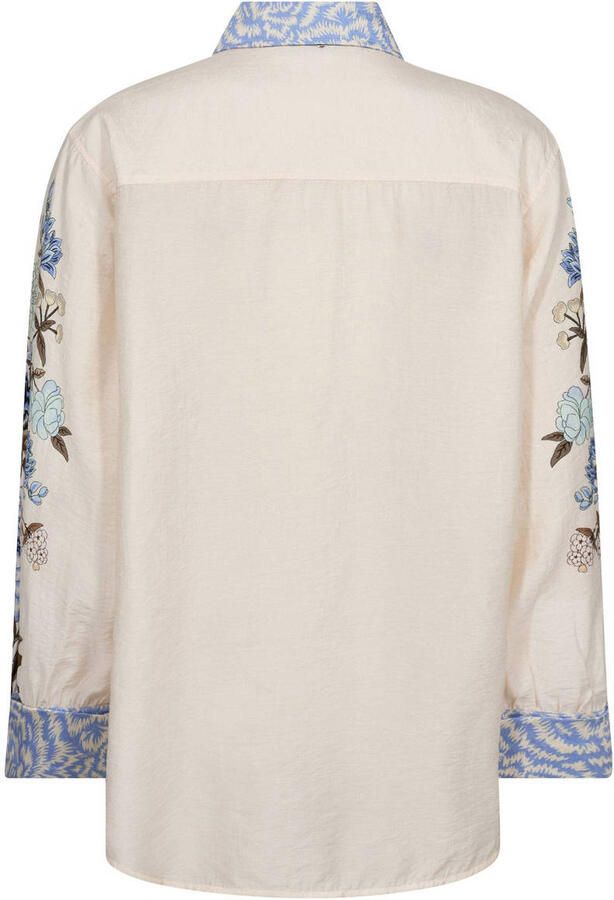 MOS MOSH Regular fit overhemdblouse in kreuklook model 'ABILA SAKU'