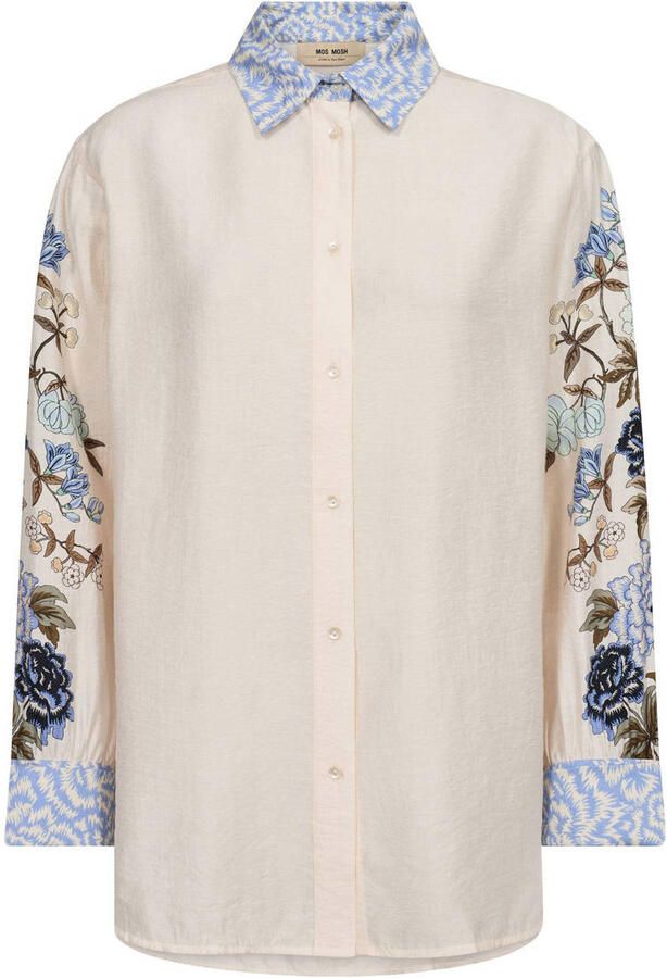 MOS MOSH Regular fit overhemdblouse in kreuklook model 'ABILA SAKU' - Foto 3