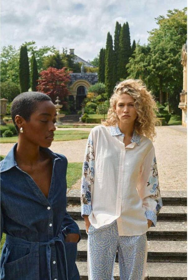 MOS MOSH Regular fit overhemdblouse in kreuklook model 'ABILA SAKU' - Foto 2