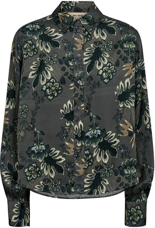 MOS MOSH Regular fit blouse met platte kraag model 'Abina'