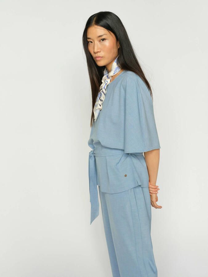 MOS MOSH Relaxed fit blouse van viscosemix Model 'Rikas' - Foto 6