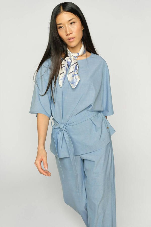 MOS MOSH Relaxed fit blouse van viscosemix Model 'Rikas' - Foto 5