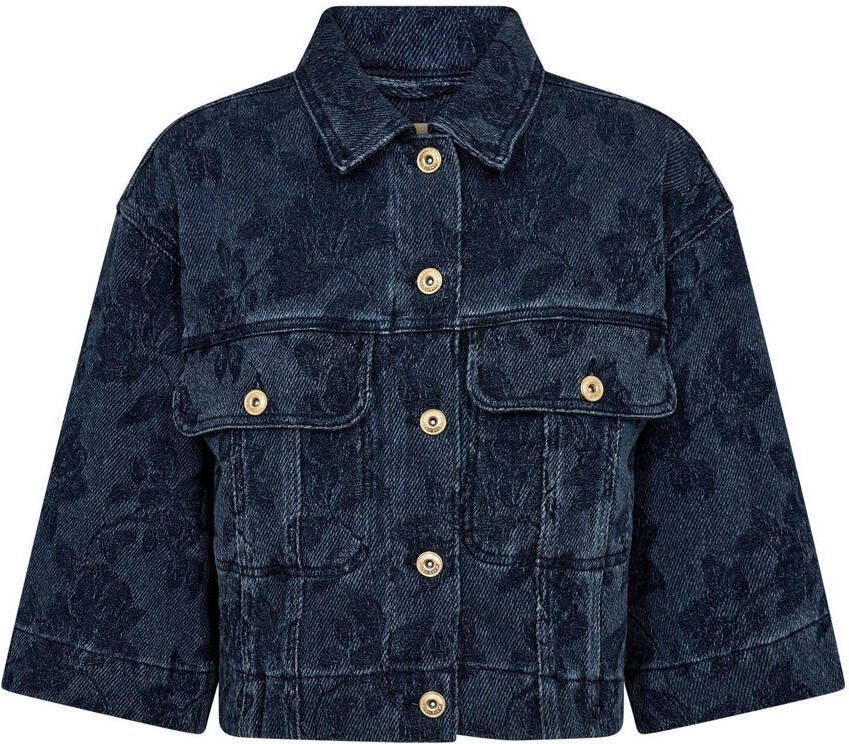 MOS MOSH Relaxed fit spijkerjack in denimlook model 'Penn'