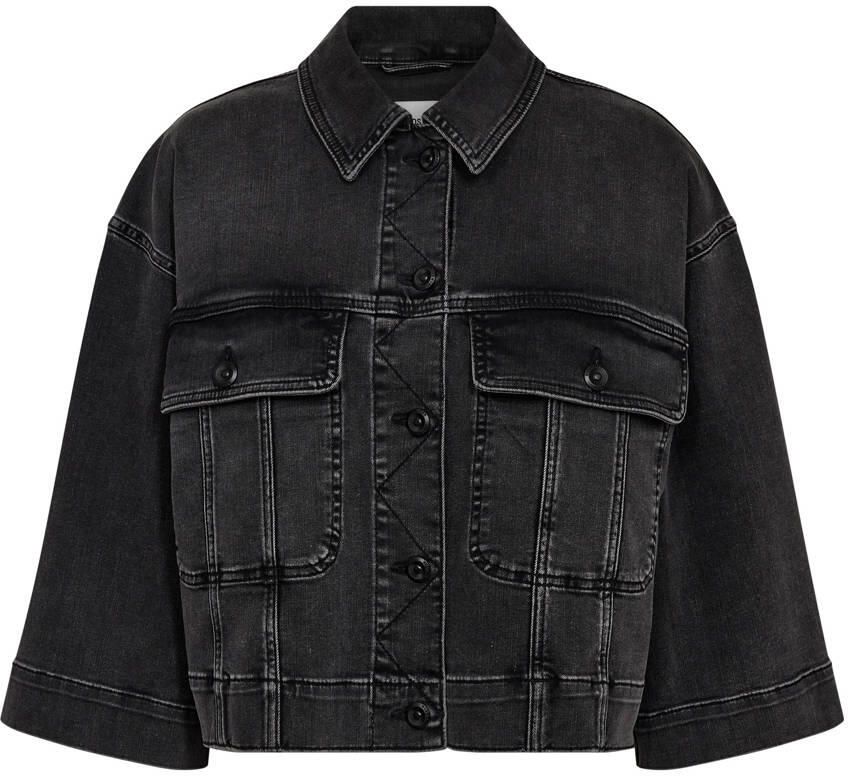 MOS MOSH Jeansjack met wijde mouwen model 'Penn Deluxe'