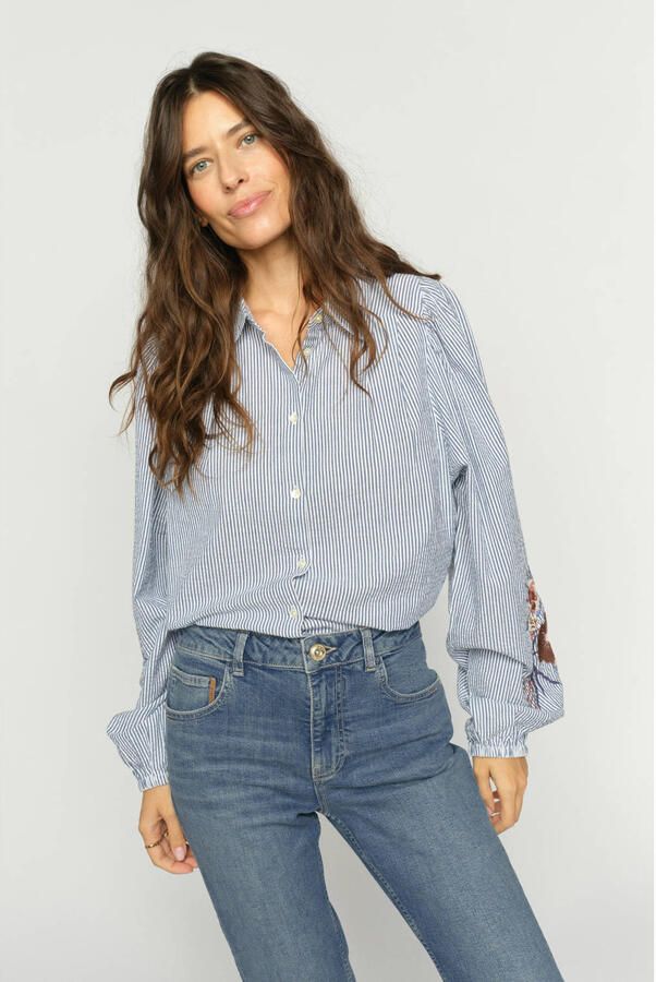 MOS MOSH Dames Blouses Mmciu Oxfo Shirt Wit - Foto 5