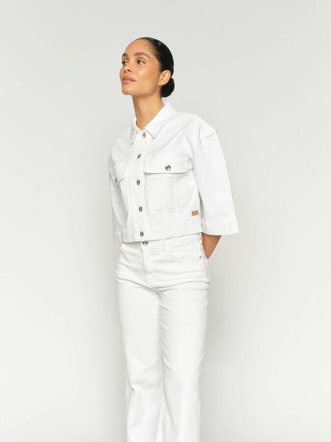 Mos Mosh high waist flared jeans ecru